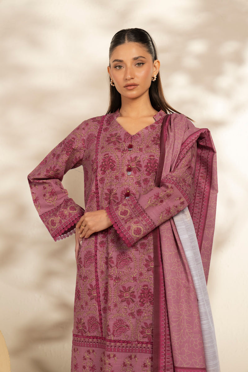 Al Karam | Winter 25 | FW-112.1-25-1-Pink - Official Al Karam stockist in UK - Sakeena London