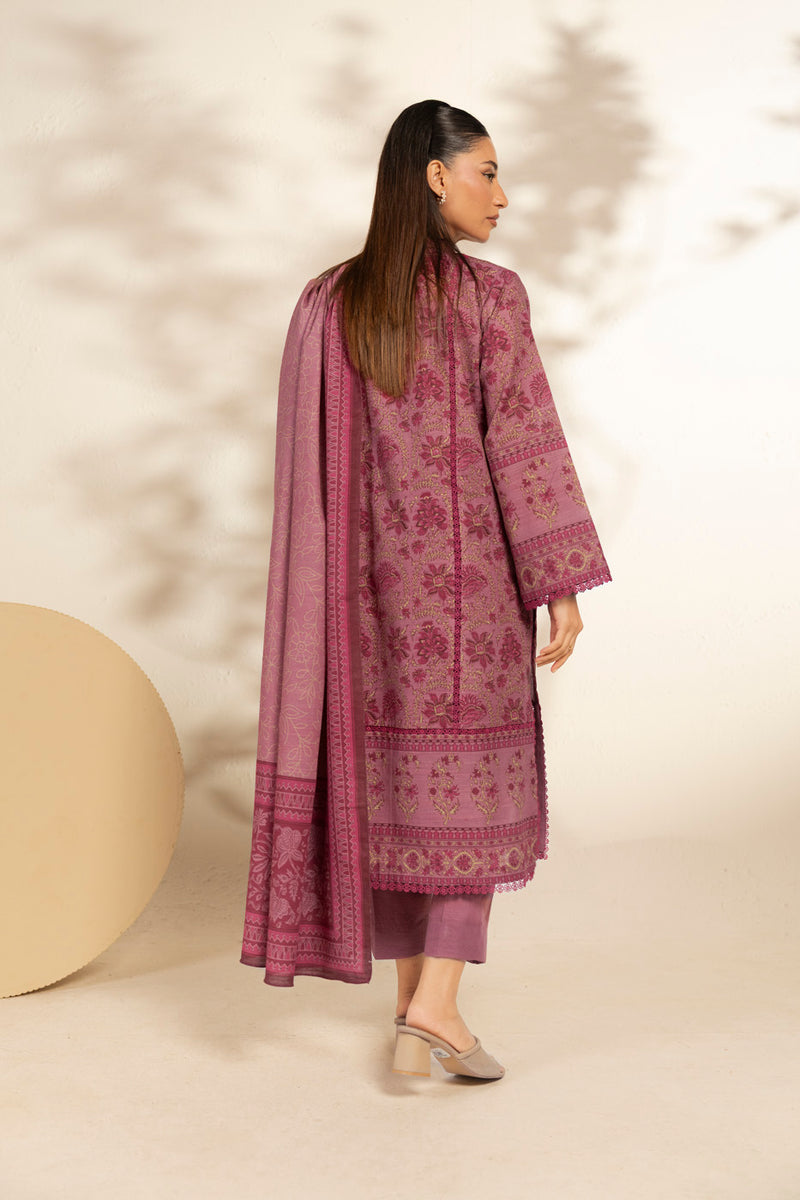 Al Karam | Winter 25 | FW-112.1-25-1-Pink - Official Al Karam stockist in UK - Sakeena London
