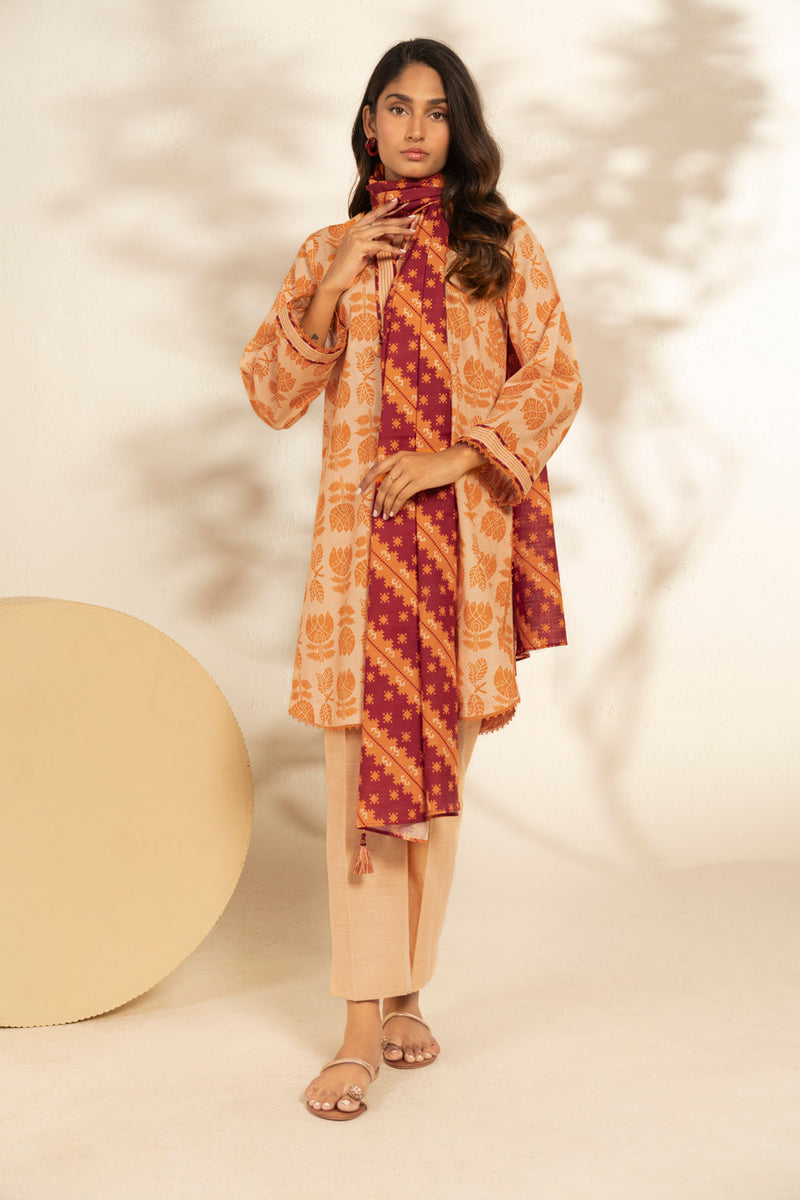 Al Karam | Winter 25 | FW-127-25-1-Beige - Official Al Karam stockist in UK - Sakeena London