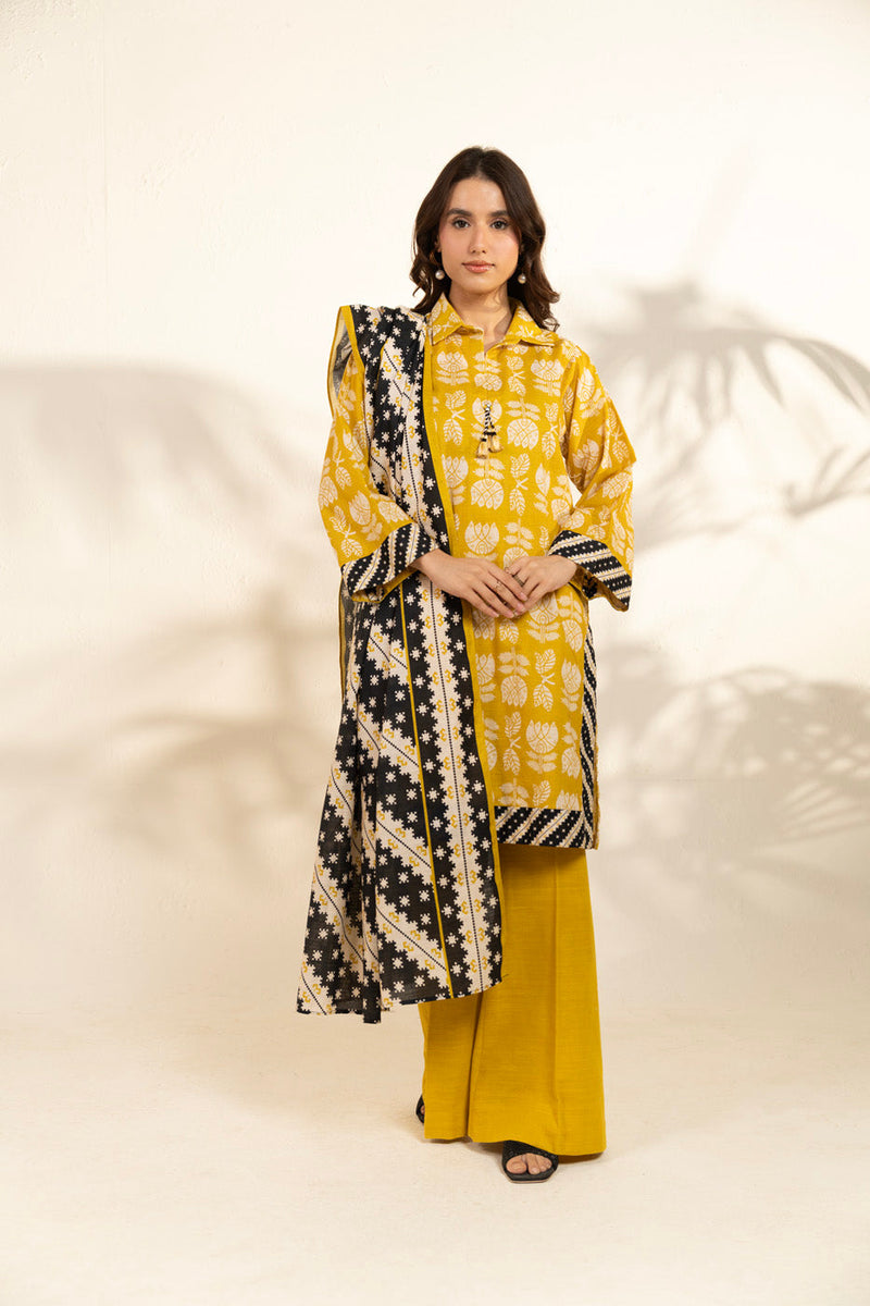 Al Karam | Winter 25 | FW-127-25-1-Yellow - Official Al Karam stockist in UK - Sakeena London