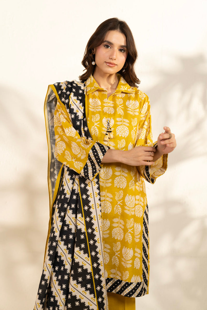 Al Karam | Winter 25 | FW-127-25-1-Yellow - Official Al Karam stockist in UK - Sakeena London