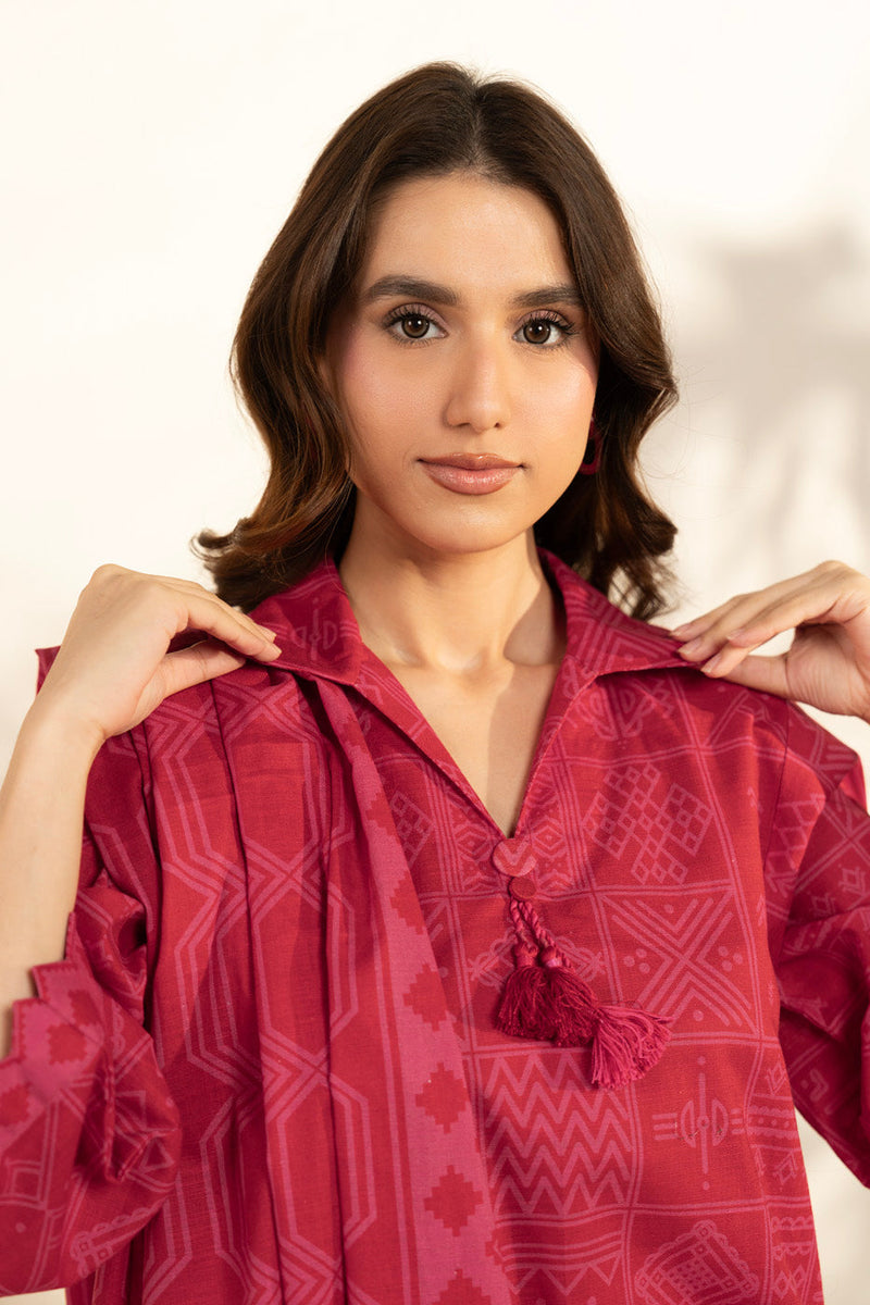 Al Karam | Winter 25 | FW-137-25-1-Red - Official Al Karam stockist in UK - Sakeena London