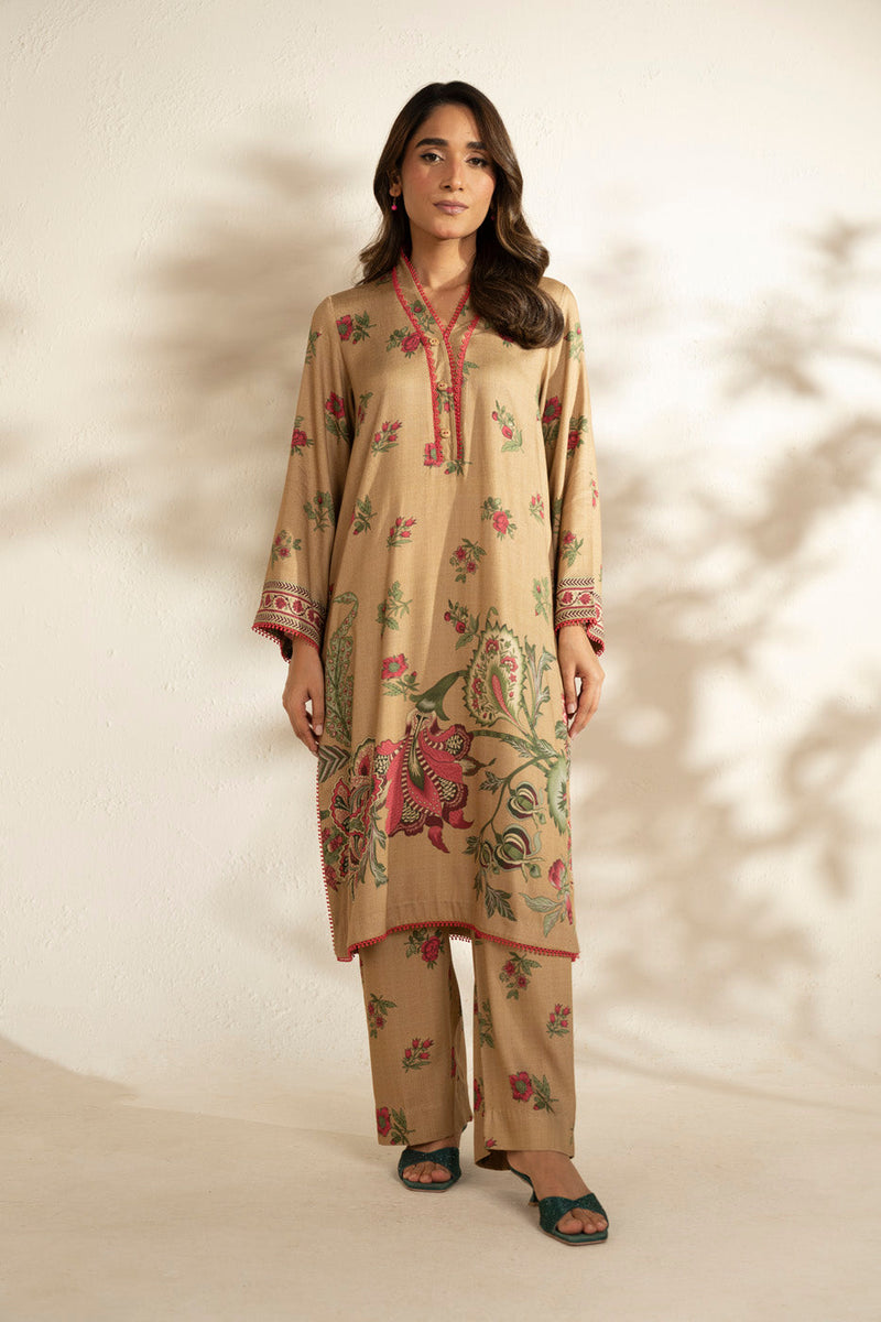 Al Karam | Winter 25 | FW-140-25-1-Beige - Official Al Karam stockist in UK - Sakeena London