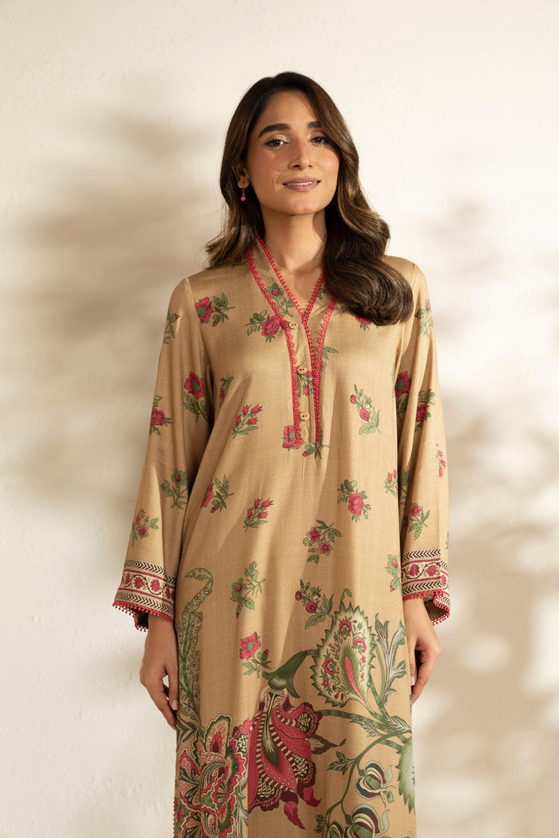 Al Karam | Winter 25 | FW-140-25-1-Beige - Official Al Karam stockist in UK - Sakeena London