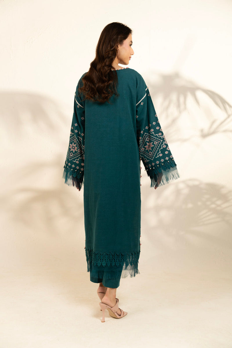 Al Karam | Winter 25 | FW-142-25-1-Teal - Official Al Karam stockist in UK - Sakeena London