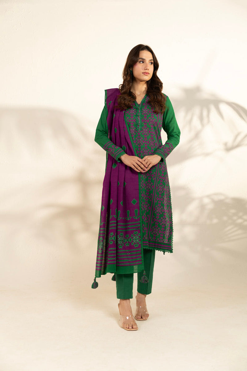 Al Karam | Winter 25 | FW-162.1-25-1-Green - Official Al Karam stockist in UK - Sakeena London