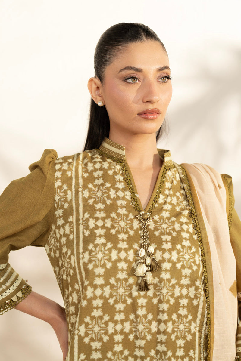 Al Karam | Winter 25 | FW-162.1-25-1-Olive Green - Official Al Karam stockist in UK - Sakeena London