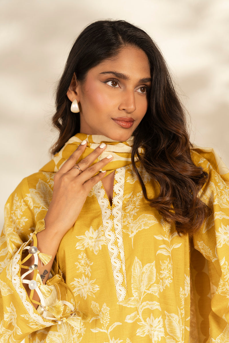 Al Karam | Winter 25 | FW-173-25-1-Yellow - Official Al Karam stockist in UK - Sakeena London