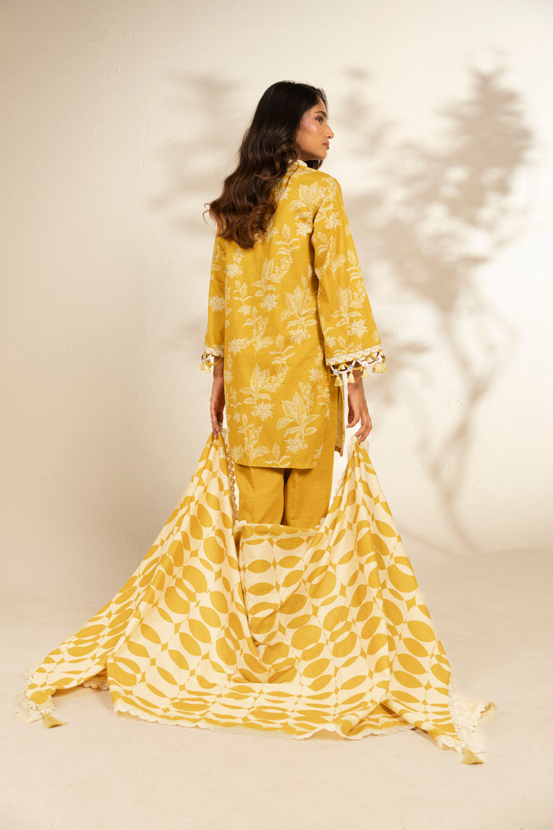 Al Karam | Winter 25 | FW-173-25-1-Yellow - Official Al Karam stockist in UK - Sakeena London