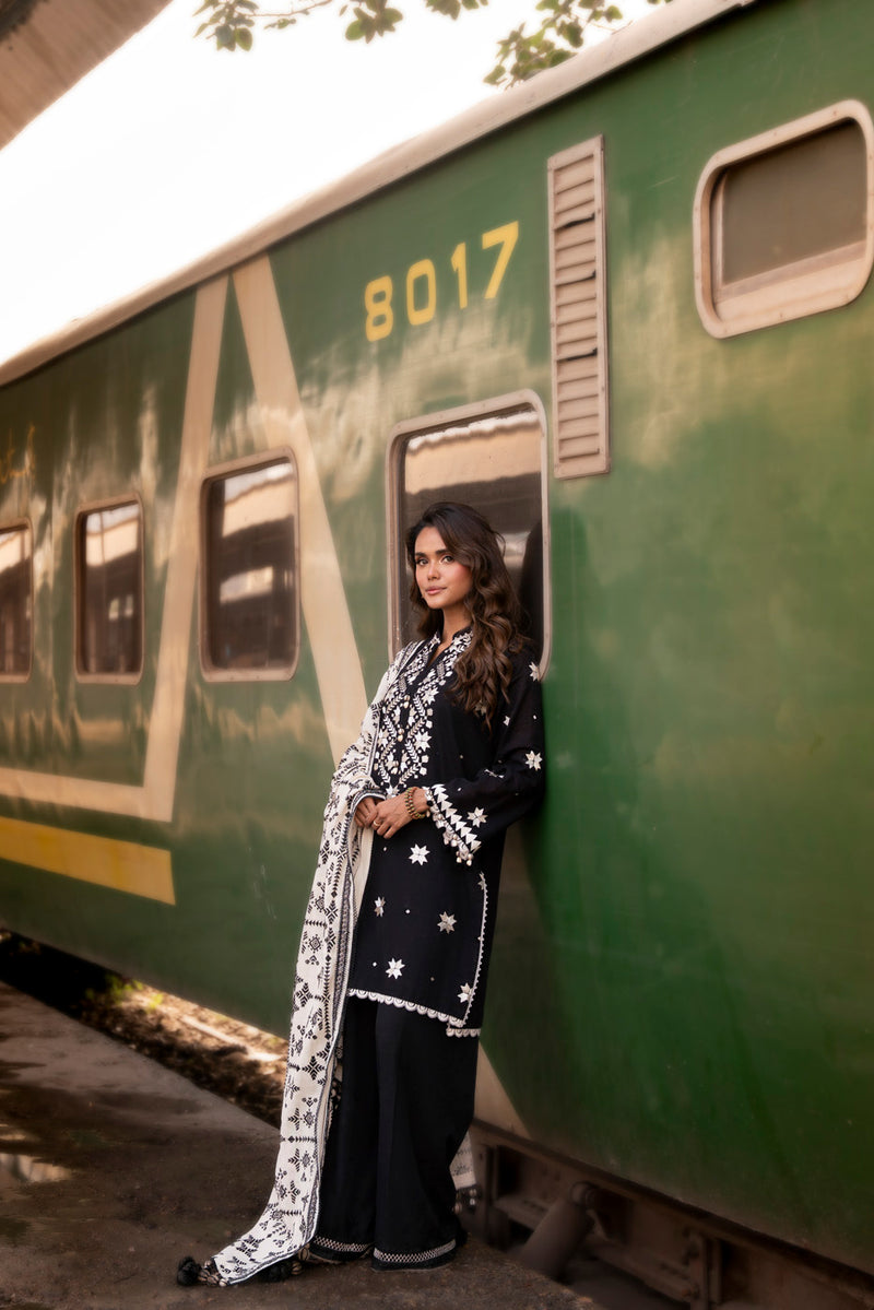 Al Karam | Winter 25 | FW-75.1-25-1-Black - Official Al Karam stockist in UK - Sakeena London