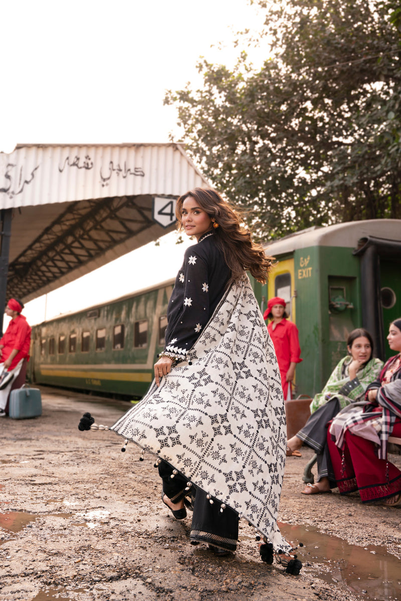 Al Karam | Winter 25 | FW-75.1-25-1-Black - Official Al Karam stockist in UK - Sakeena London