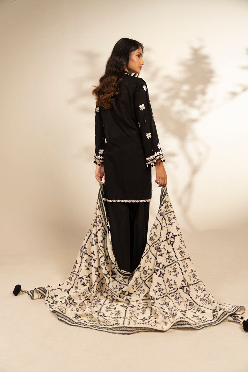 Al Karam | Winter 25 | FW-75.1-25-1-Black - Official Al Karam stockist in UK - Sakeena London
