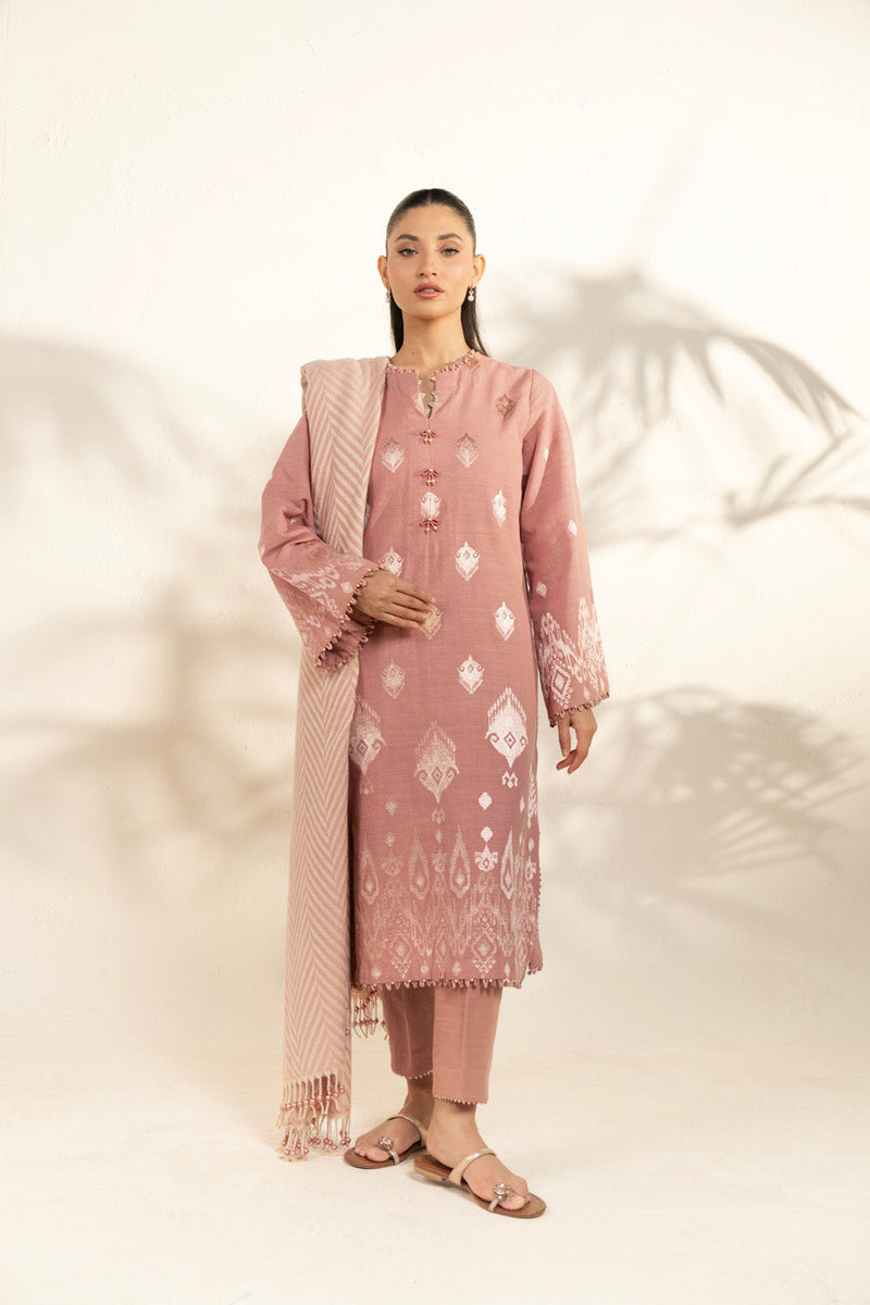 Al Karam | Winter 25 | FW-78-25-1-Pink - Official Al Karam stockist in UK - Sakeena London