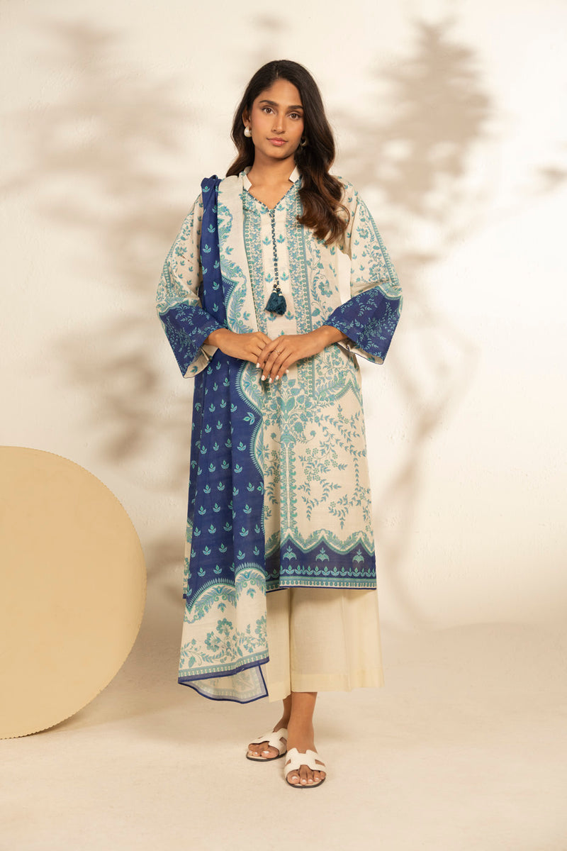 Al Karam | Winter 25 | FW-93.1-25-1-Blue - Official Al Karam stockist in UK - Sakeena London