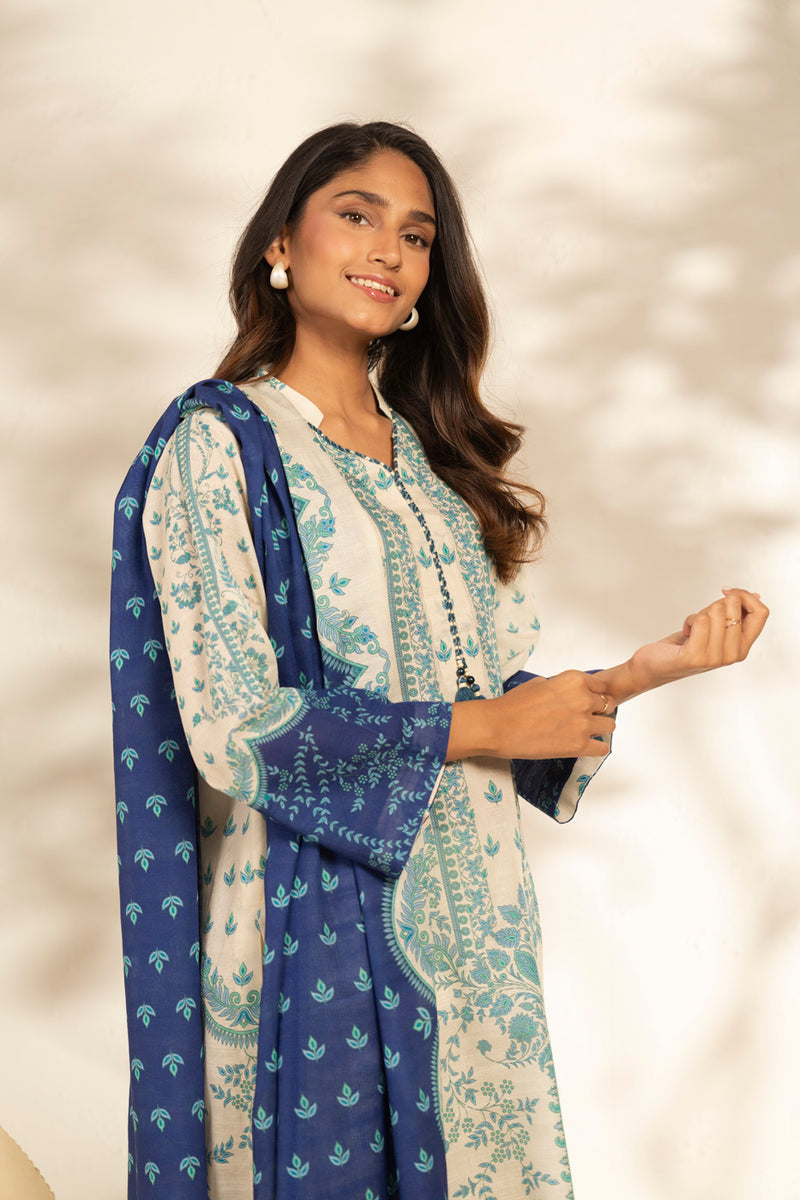 Al Karam | Winter 25 | FW-93.1-25-1-Blue - Official Al Karam stockist in UK - Sakeena London