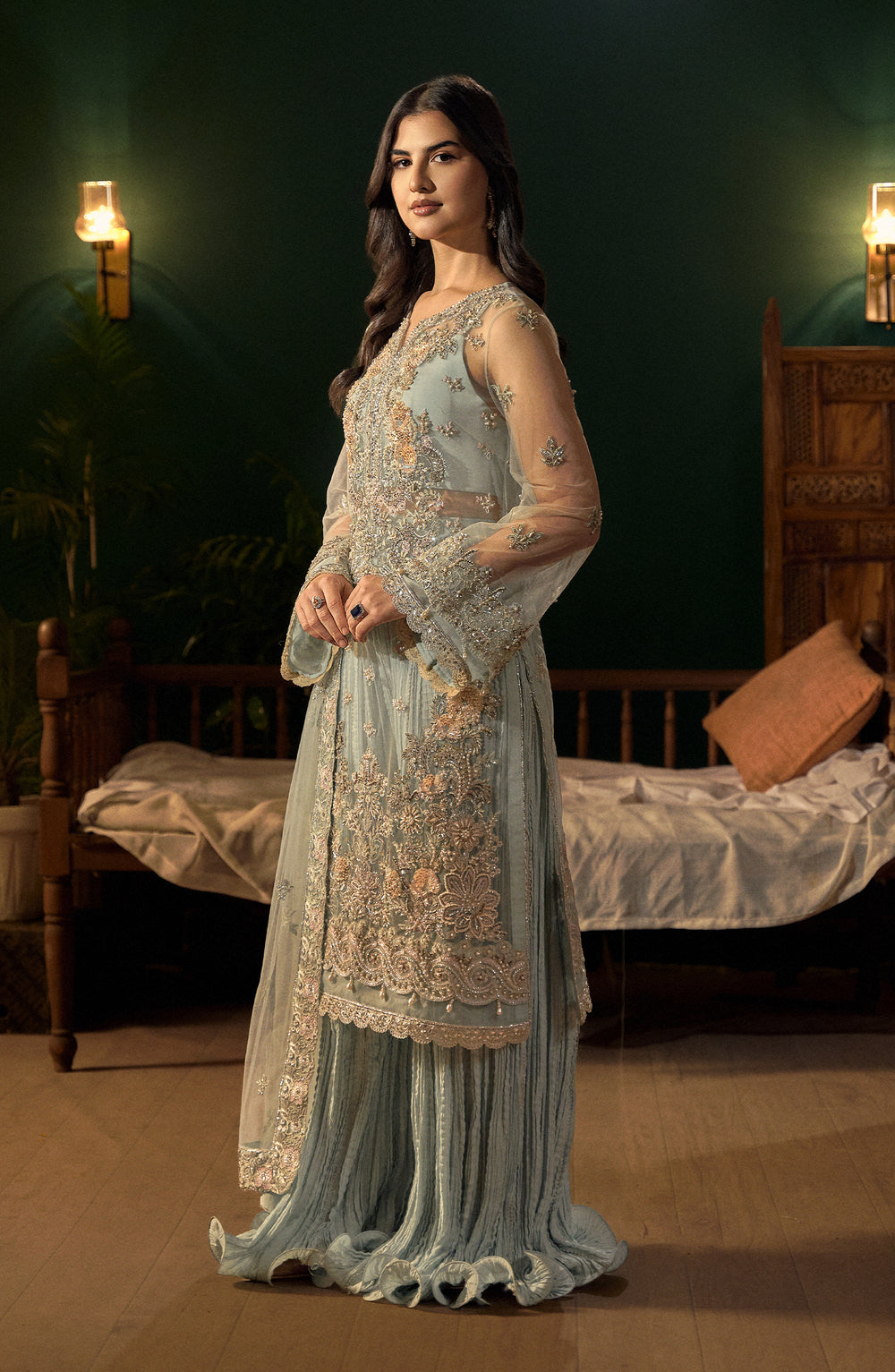 Fabiha Fatima | Reve Royal Luxury Wedding Dresses | AQUAMARINE - Official Fabiha Fatima stockist in UK - Sakeena London