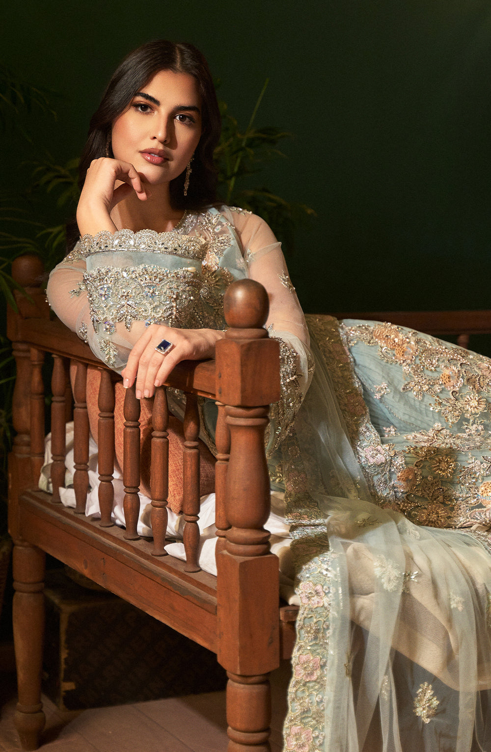 Fabiha Fatima | Reve Royal Luxury Wedding Dresses | AQUAMARINE - Official Fabiha Fatima stockist in UK - Sakeena London