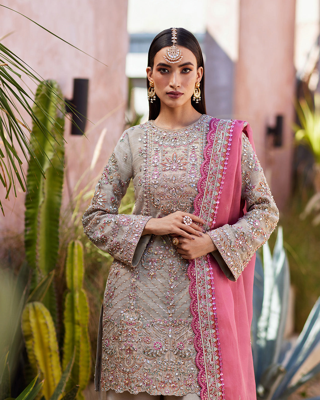 Faiza Saqlain | Aurnia Spring Festive Edit 24 | Rosaline - Official Faiza Saqlain stockist in UK - Sakeena London