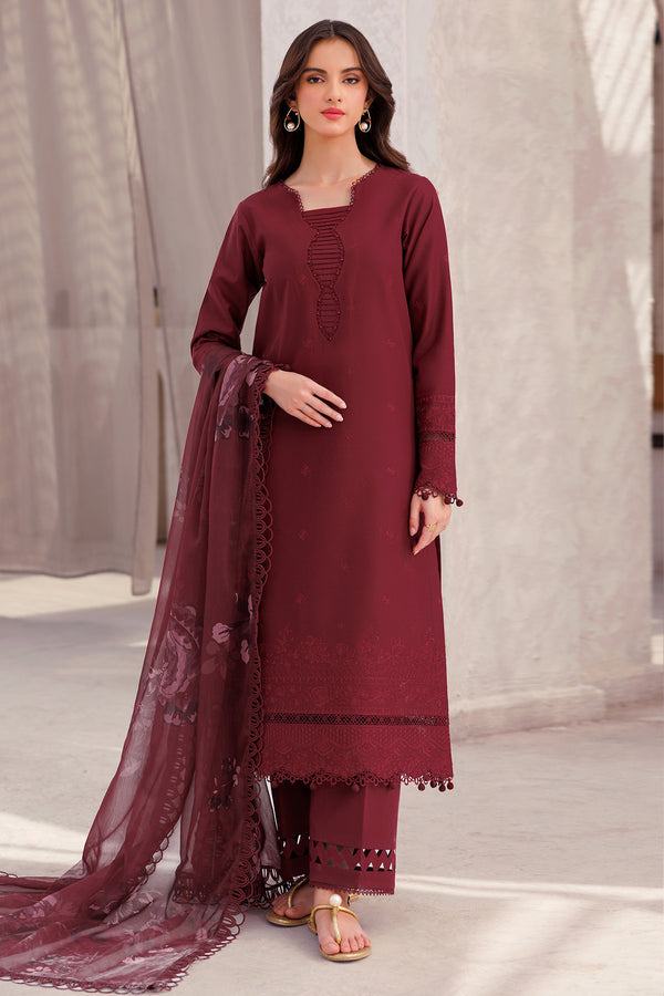 Farasha | Bahaar Embroidered Lawn | Regal Orchid - Official Farasha stockist in UK - Sakeena London