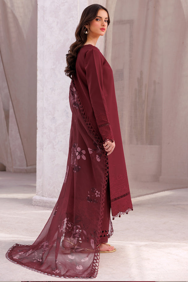 Farasha | Bahaar Embroidered Lawn | Regal Orchid - Official Farasha stockist in UK - Sakeena London