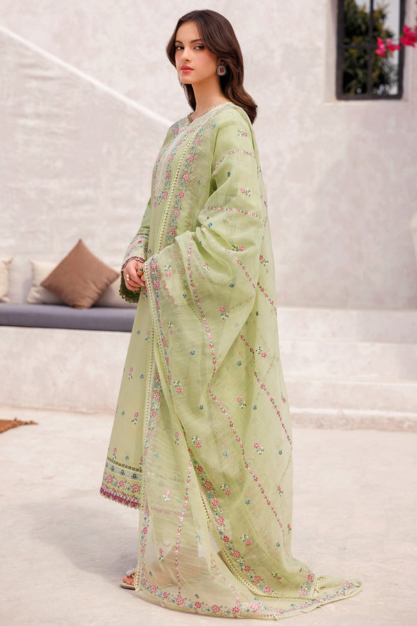 Farasha | Bahaar Embroidered Lawn | Tropical Orchid - Official Farasha stockist in UK - Sakeena London