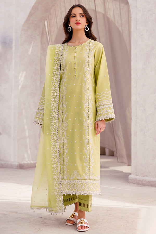 Farasha | Bahaar Embroidered Lawn | Ember Glow - Official Farasha stockist in UK - Sakeena London