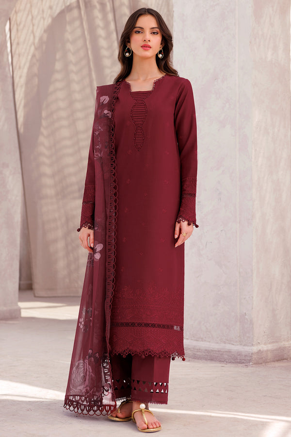 Farasha | Bahaar Embroidered Lawn | Regal Orchid - Official Farasha stockist in UK - Sakeena London