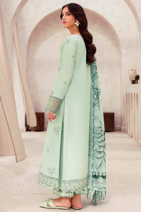 Farasha | Bahaar Embroidered Lawn | Aqua Cascade - Official Farasha stockist in UK - Sakeena London