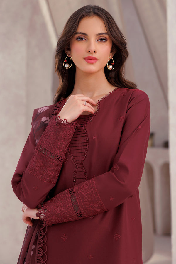 Farasha | Bahaar Embroidered Lawn | Regal Orchid - Official Farasha stockist in UK - Sakeena London