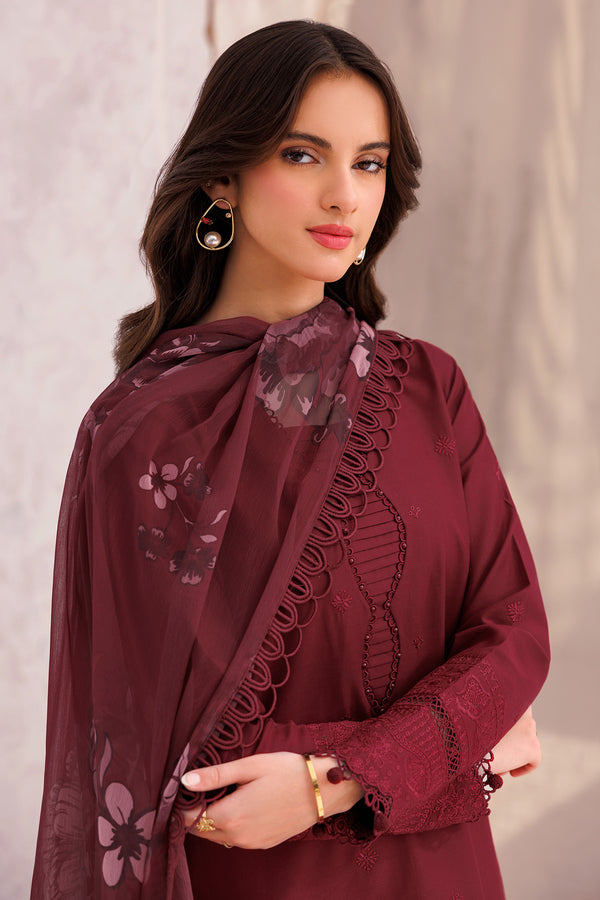 Farasha | Bahaar Embroidered Lawn | Regal Orchid - Official Farasha stockist in UK - Sakeena London