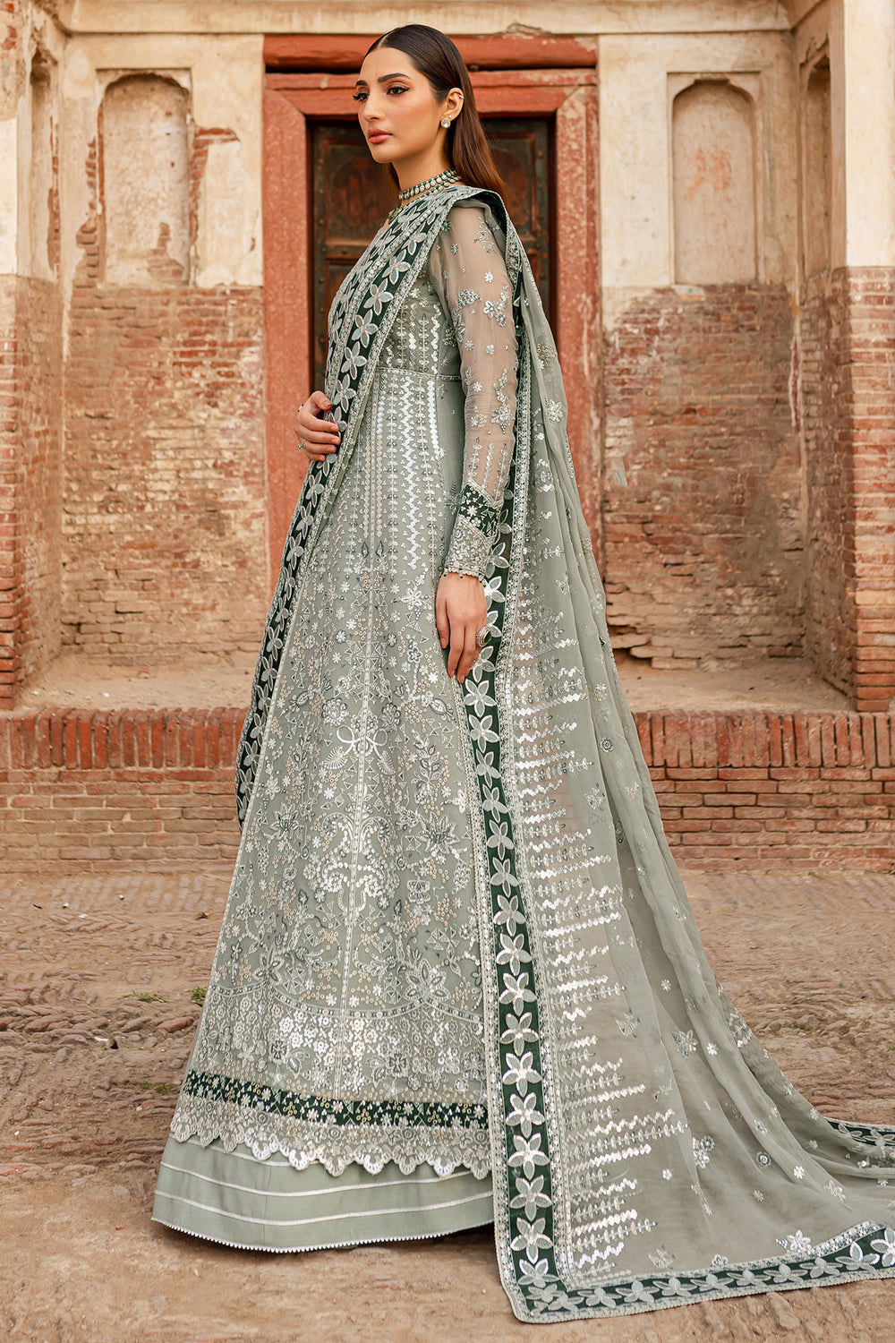 Farasha | Ritzier Wedding Formals | Grey Veil - Official Farasha stockist in UK - Sakeena London