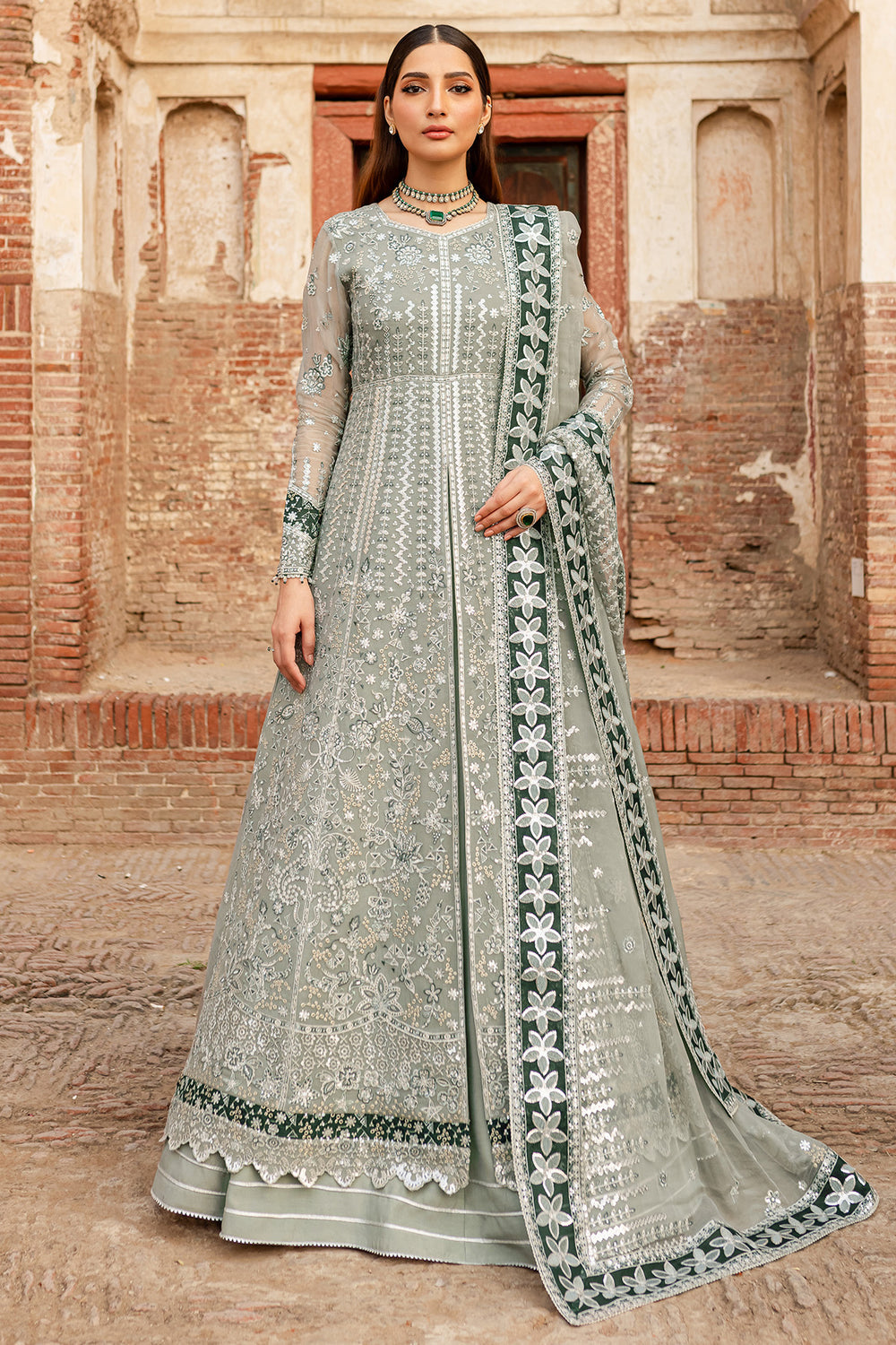 Farasha | Ritzier Wedding Formals | Grey Veil - Official Farasha stockist in UK - Sakeena London