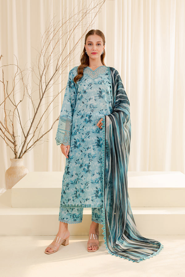 Farasha | Printed Essentials | AQUA BERYL - Official Farasha stockist in UK - Sakeena London