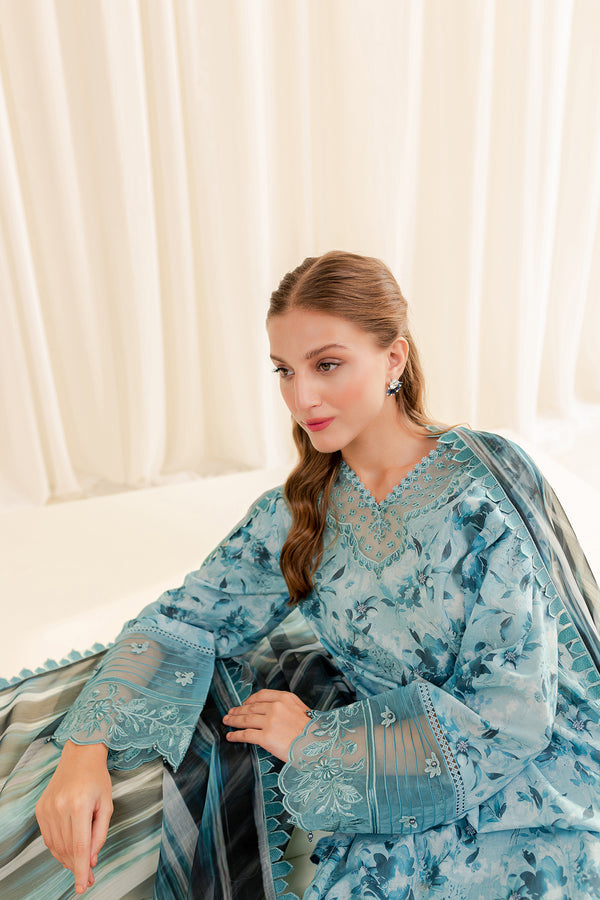 Farasha | Printed Essentials | AQUA BERYL - Official Farasha stockist in UK - Sakeena London