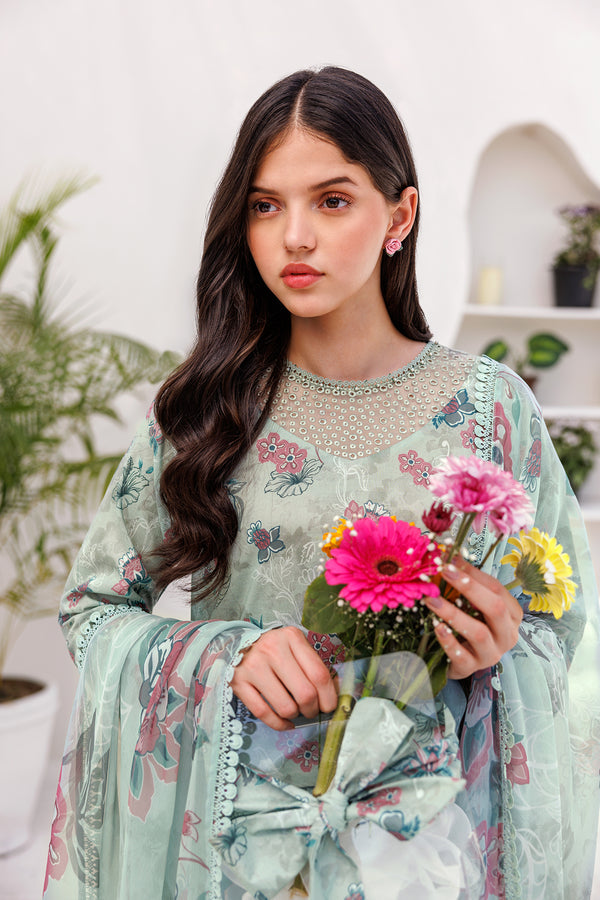Farasha | Printed Essentials | MINT BREEZE - Official Farasha stockist in UK - Sakeena London