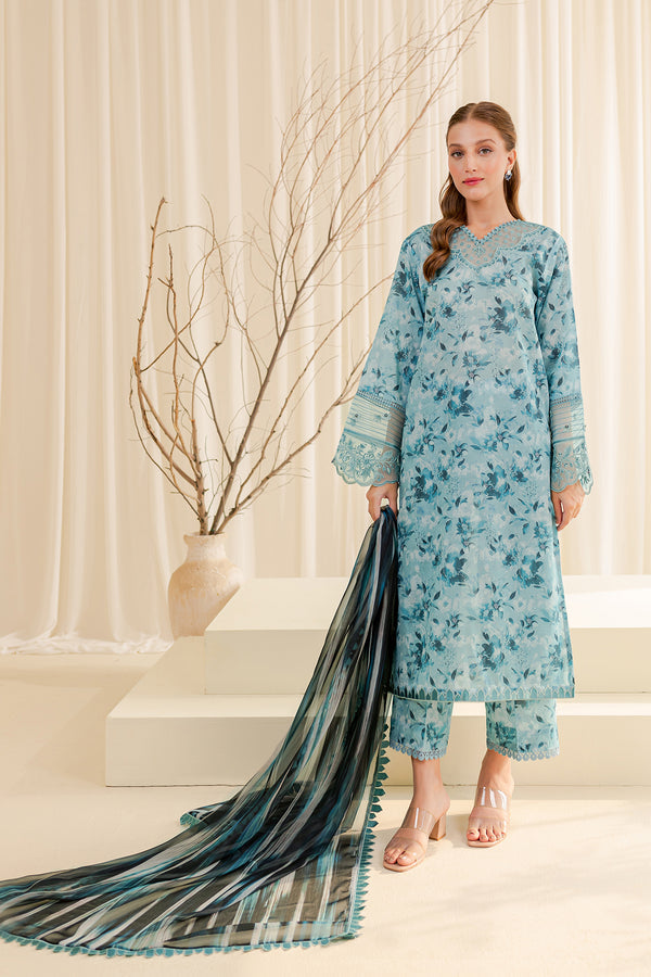 Farasha | Printed Essentials | AQUA BERYL - Official Farasha stockist in UK - Sakeena London