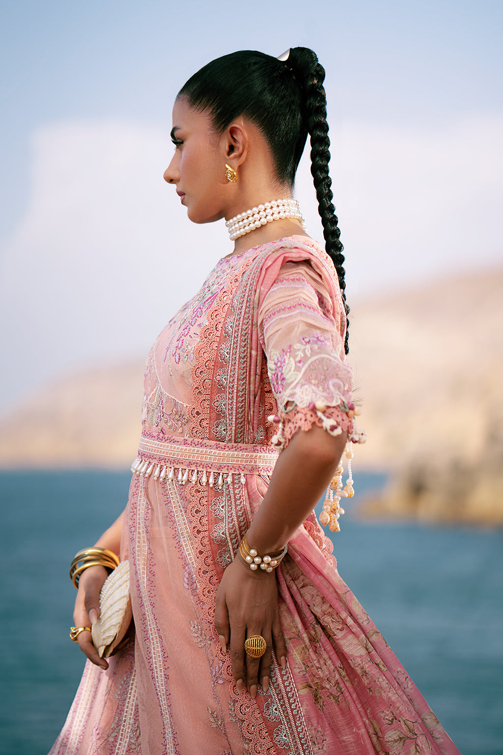 AJR Couture | Dastan Luxury Lawn 25 | Flair - Official AJR Couture stockist in UK - Sakeena London