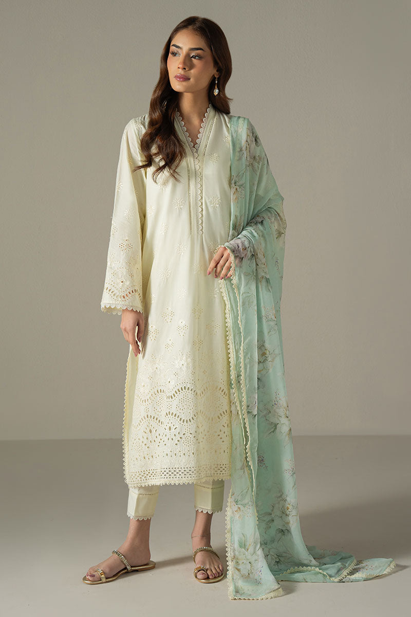 Cross Stitch | Chikankari Lawn 25 | FLORAL MELODY - Official Cross Stitch stockist in UK - Sakeena London