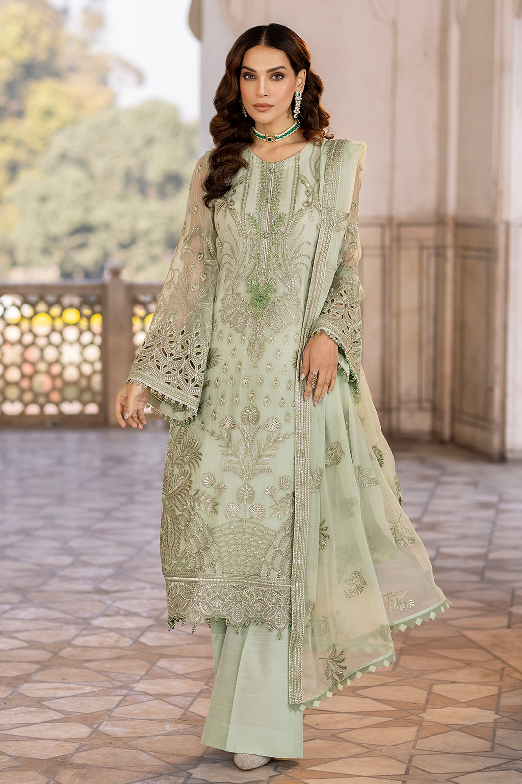 Flossie | Safeera Formals vol 13 | LUSTER GREEN - Official Flossie stockist in UK - Sakeena London