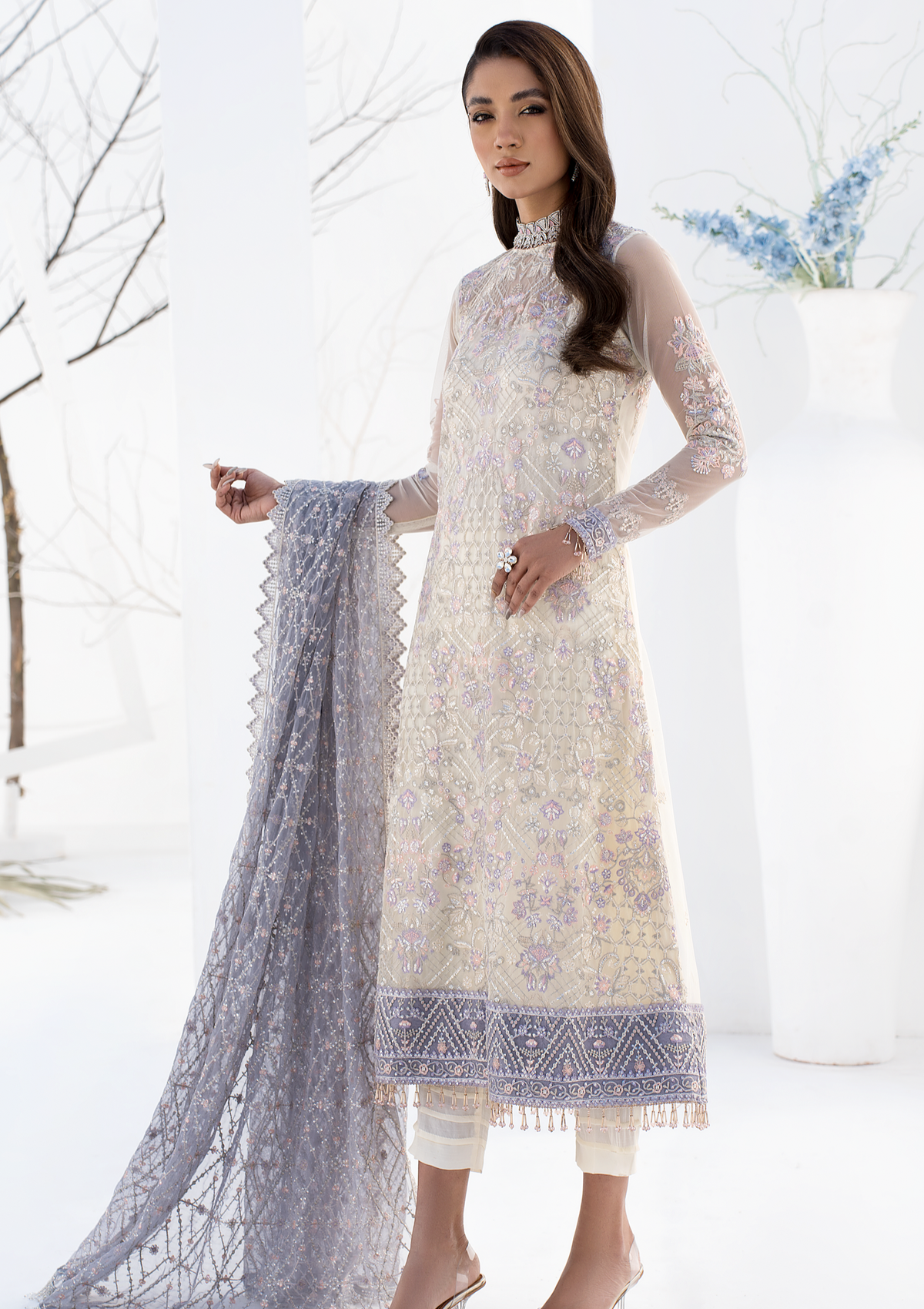 Formal Collection - Zarif - La Celeste - Luxury - ZLC#02 (PEARL WHITE)