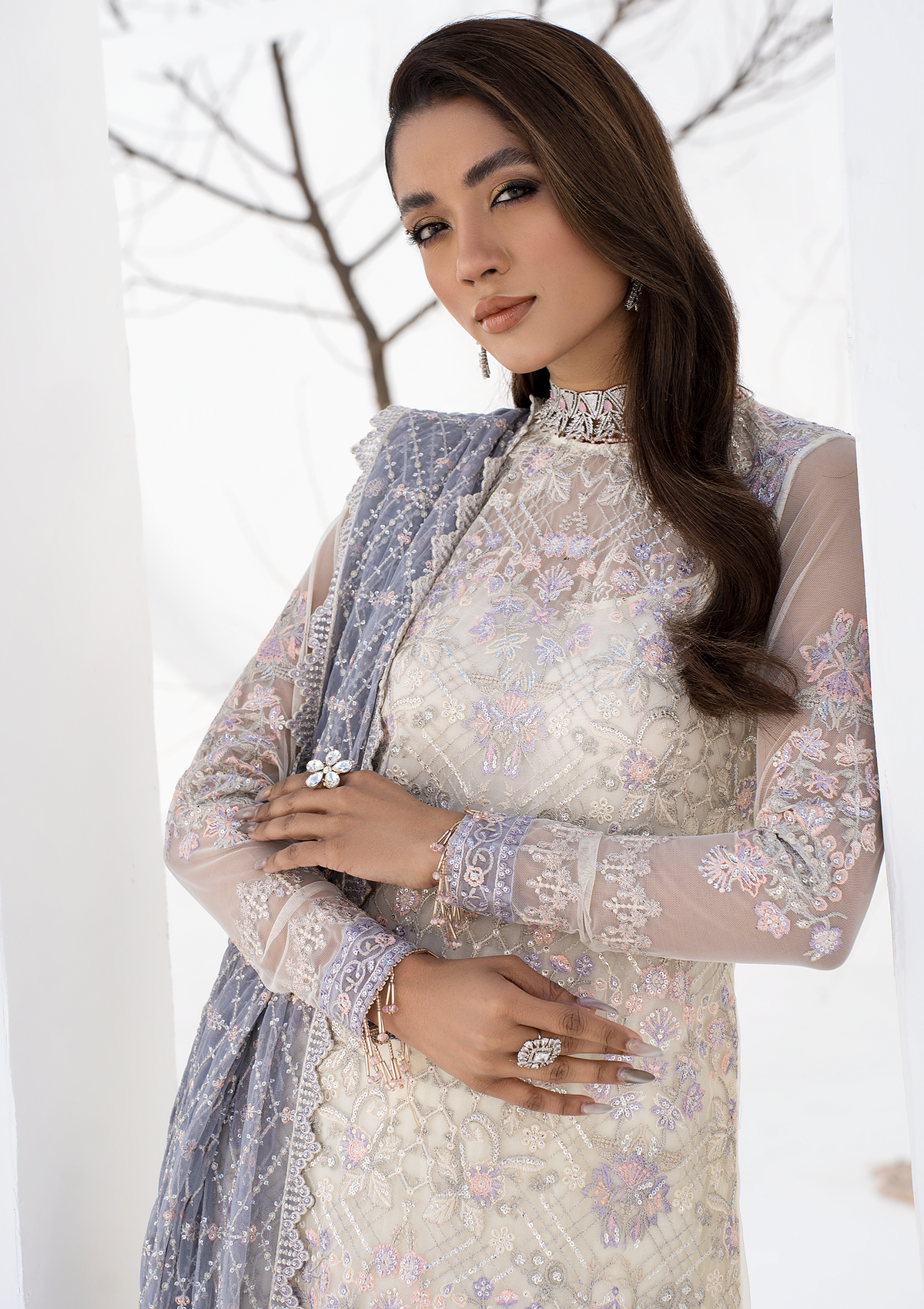 Formal Collection - Zarif - La Celeste - Luxury - ZLC#02 (PEARL WHITE)
