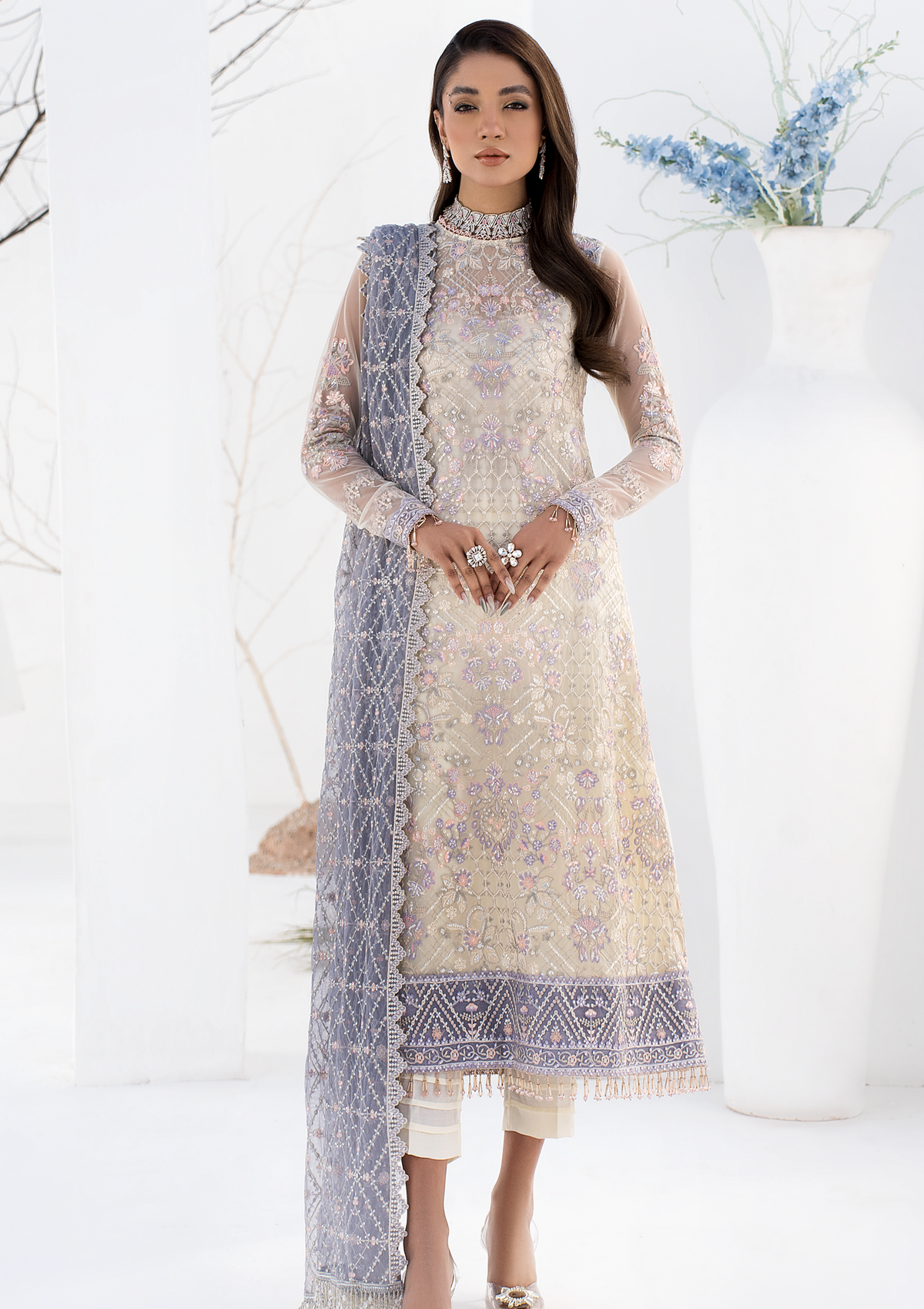 Formal Collection - Zarif - La Celeste - Luxury - ZLC#02 (PEARL WHITE)