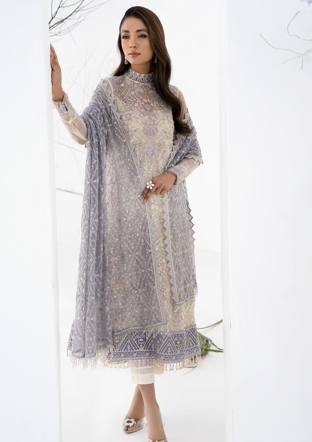 Formal Collection - Zarif - La Celeste - Luxury - ZLC#02 (PEARL WHITE)
