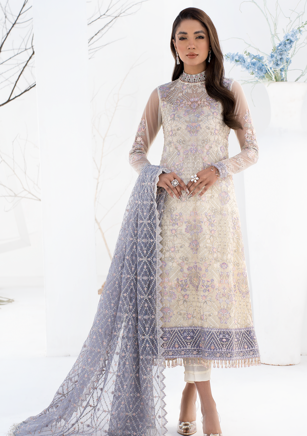 Formal Collection - Zarif - La Celeste - Luxury - ZLC#02 (PEARL WHITE)