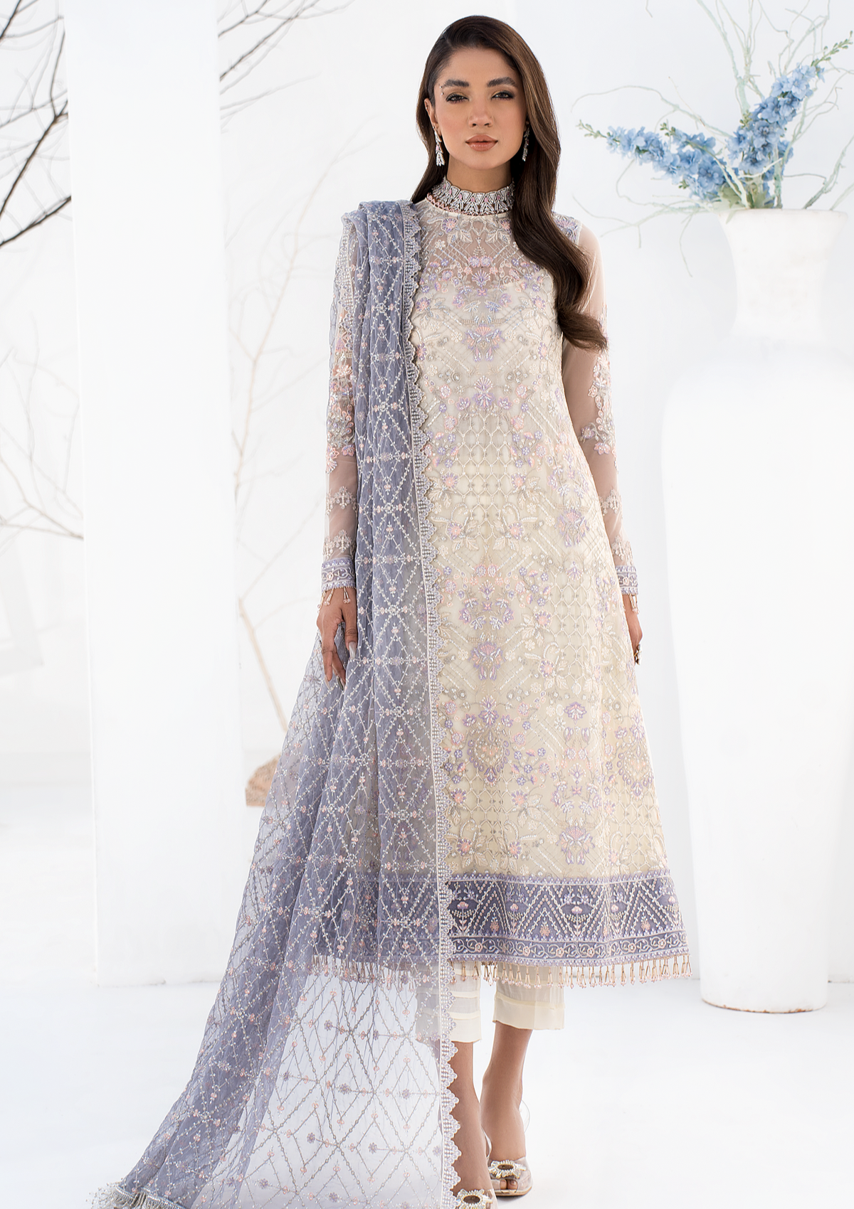 Formal Collection - Zarif - La Celeste - Luxury - ZLC#02 (PEARL WHITE)