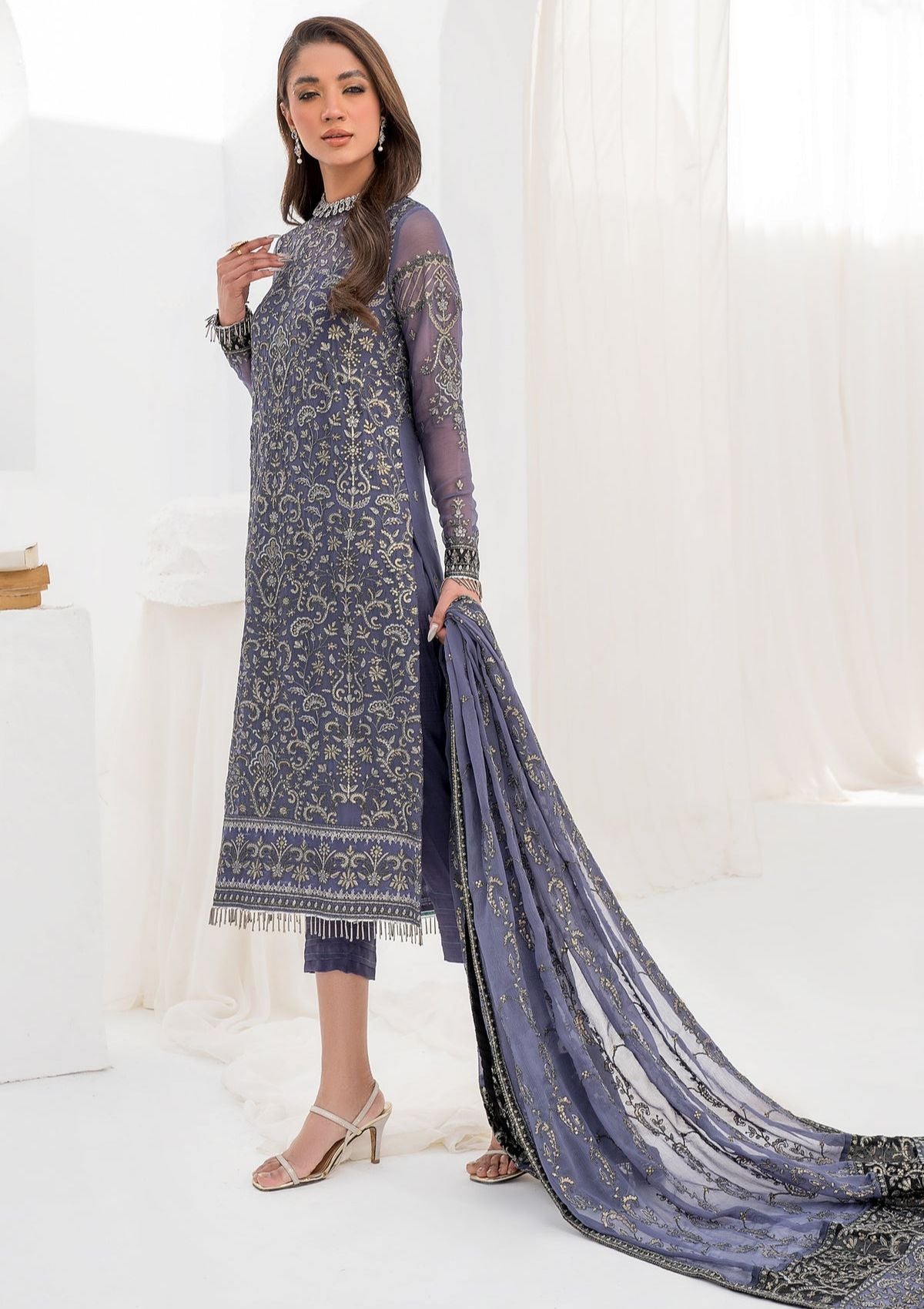 Formal Collection - Zarif - La Celeste - Luxury - ZLC#08 (DUSTY TEAL)