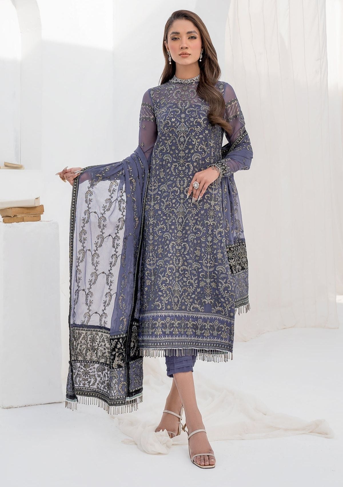 Formal Collection - Zarif - La Celeste - Luxury - ZLC#08 (DUSTY TEAL)