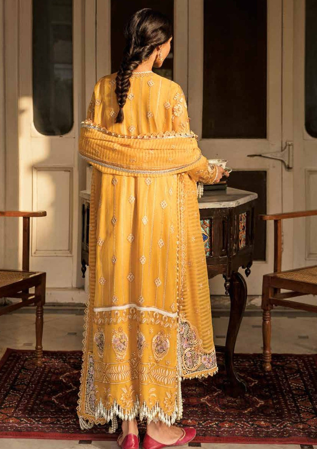 Formal Dress - Afrozeh - Dhoop kinaray - Ghazal - D#10