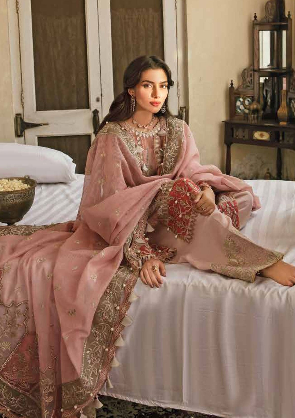 Formal Dress - Afrozeh - Dhoop kinaray - Gul Afshan - D#5