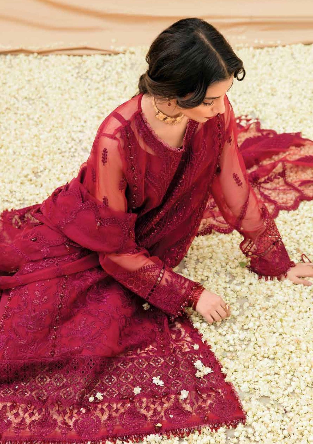 Formal Dress - Afrozeh - Dhoop kinaray - Marjaan - D#4